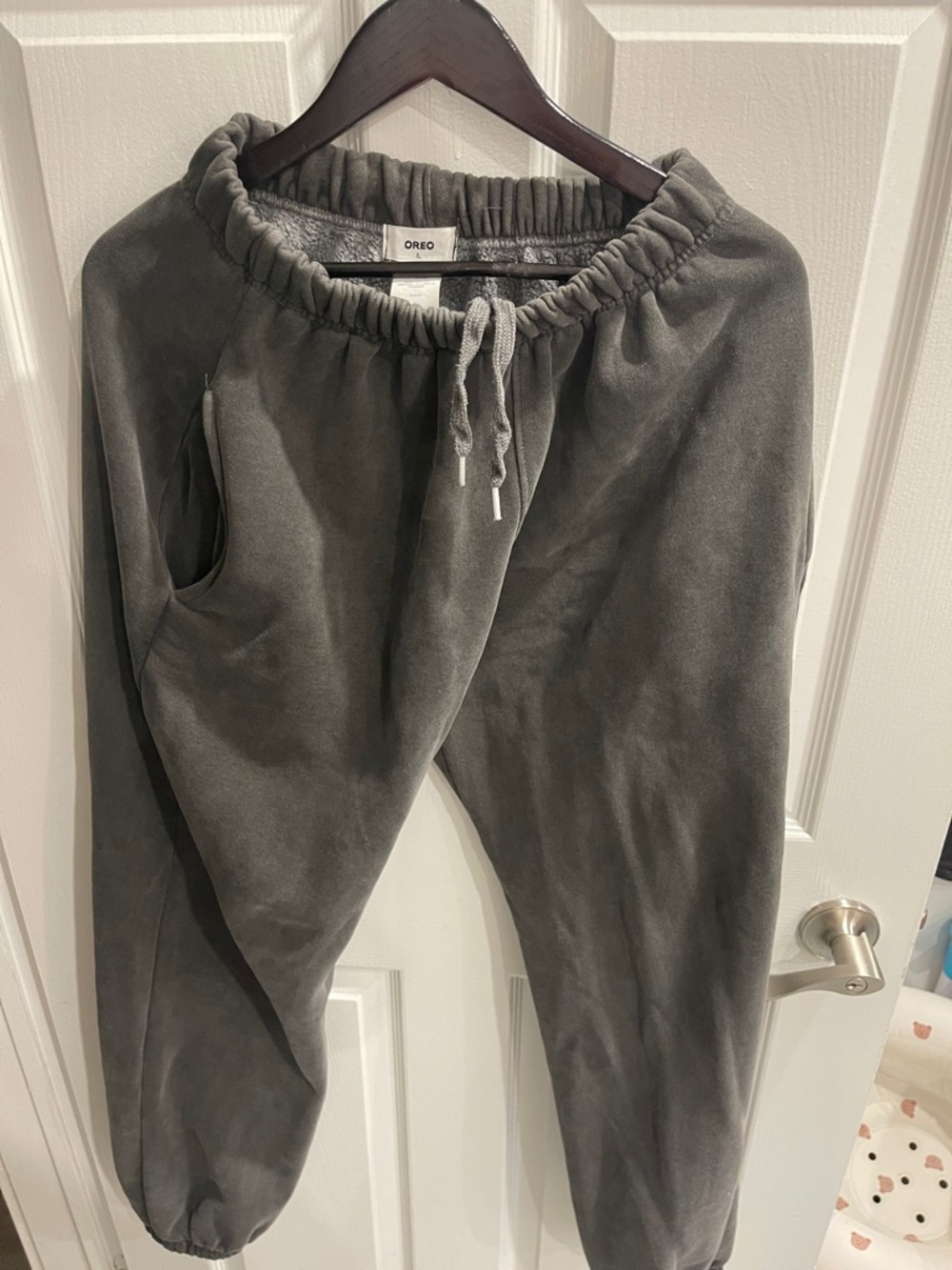 OREO Charcoal Men's Fleece Jogger Sweatpants